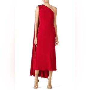 Naeem Khan Vibrant One Shoulder Dress